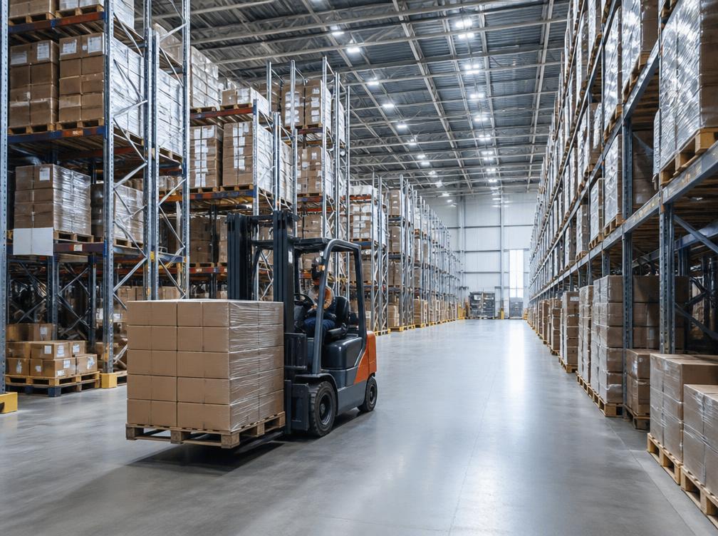 RZ Commerce warehouse operations team handling inventory